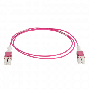 Патч-корд оптический LANMASTER, дуплексный, Uniboot Push-pull, LC/UPC-LC/UPC, OM4, LSZH, 2 мм